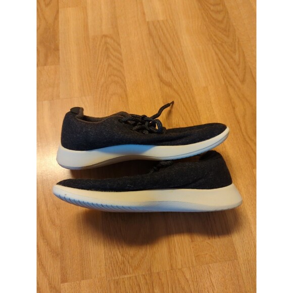 Allbirds Shoes Sneakers Womens 8 Black Wool Runners Lace Up Running Comfort - Picture 4 of 7